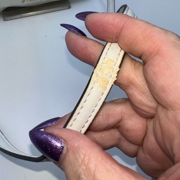 Guess Studded White Studded Crossbody (please look at pics and description) - Picture 7 of 10